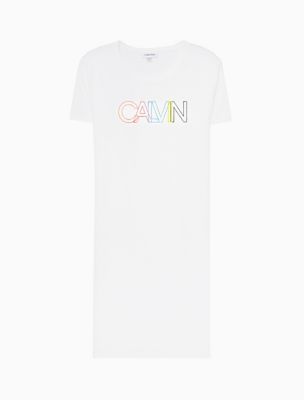 calvin klein t-shirt dress grey