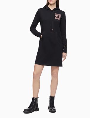 calvin klein hooded dress