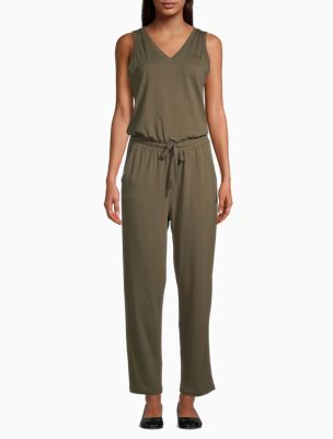 calvin klein dark green jumpsuit