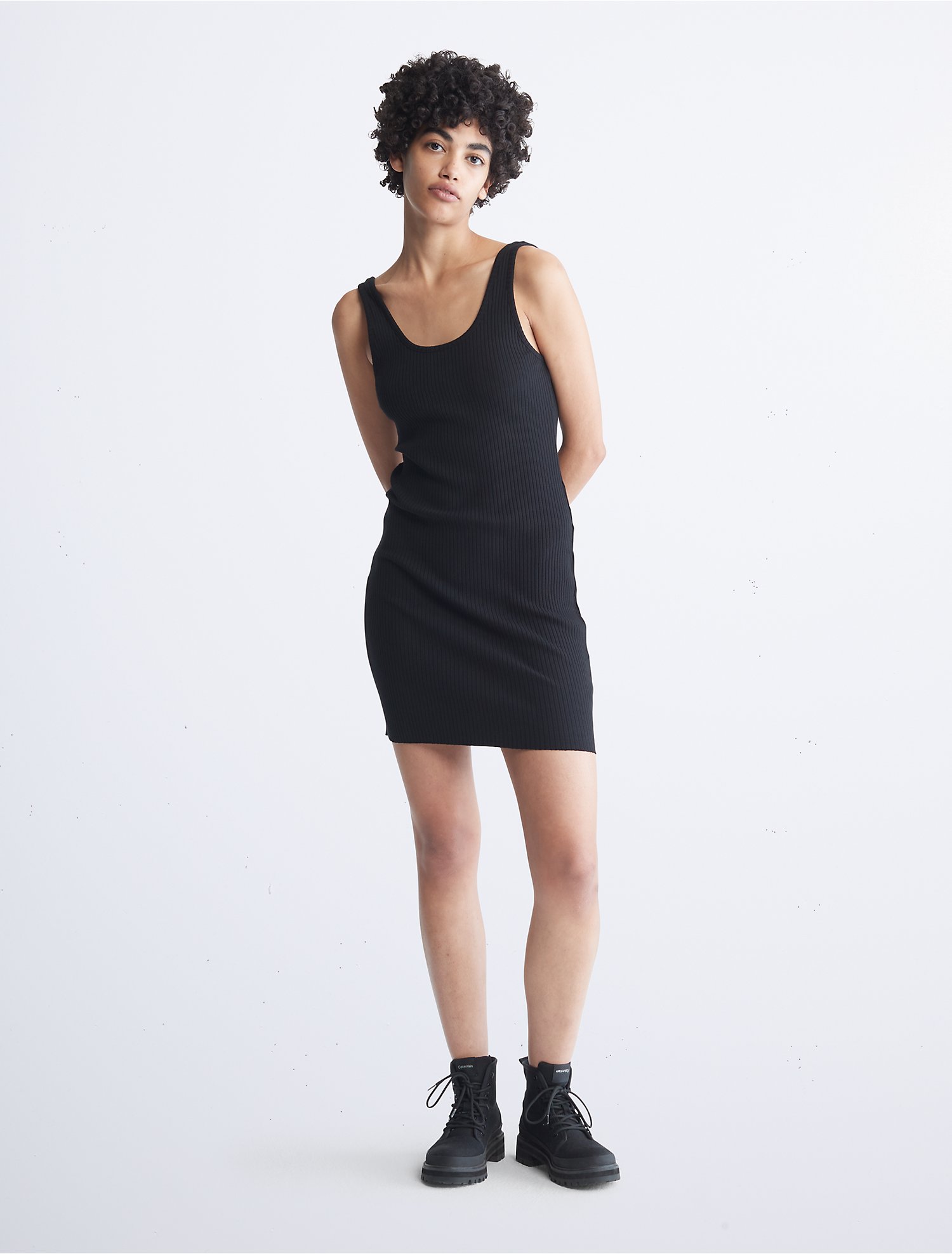 Ribbed Scoopneck Tank Dress | Calvin Klein® USA