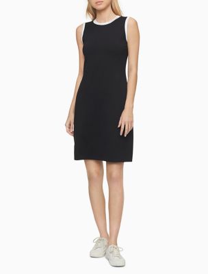 calvin klein logo tank dress