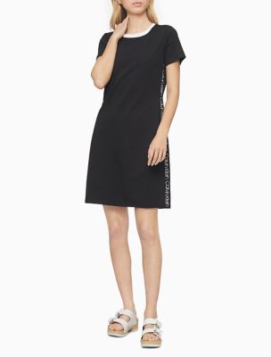 calvin klein t shirt dress black