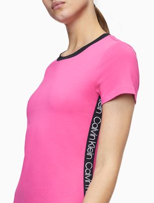 calvin klein t-shirt dress pink