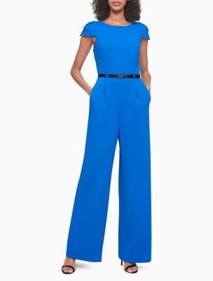 calvin klein split sleeve jumpsuit