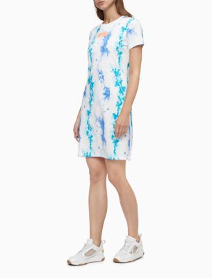 calvin klein tie dye dress