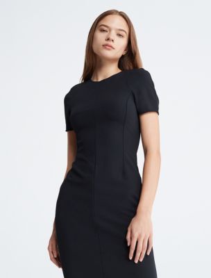 Stretch Crepe Mini Dress