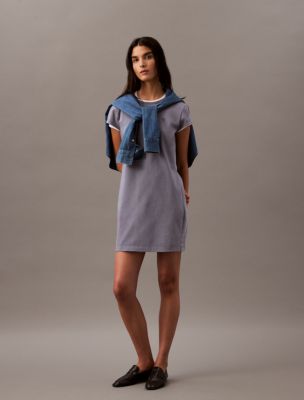 Baby blue calvin klein dress best sale