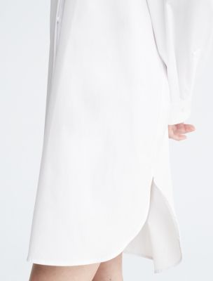 Poplin Button-Down Shirt Dress Klein® Calvin USA 
