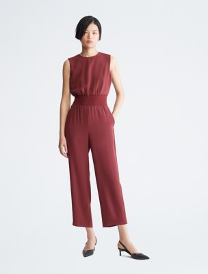 Calvin klein best sale jumpsuit red