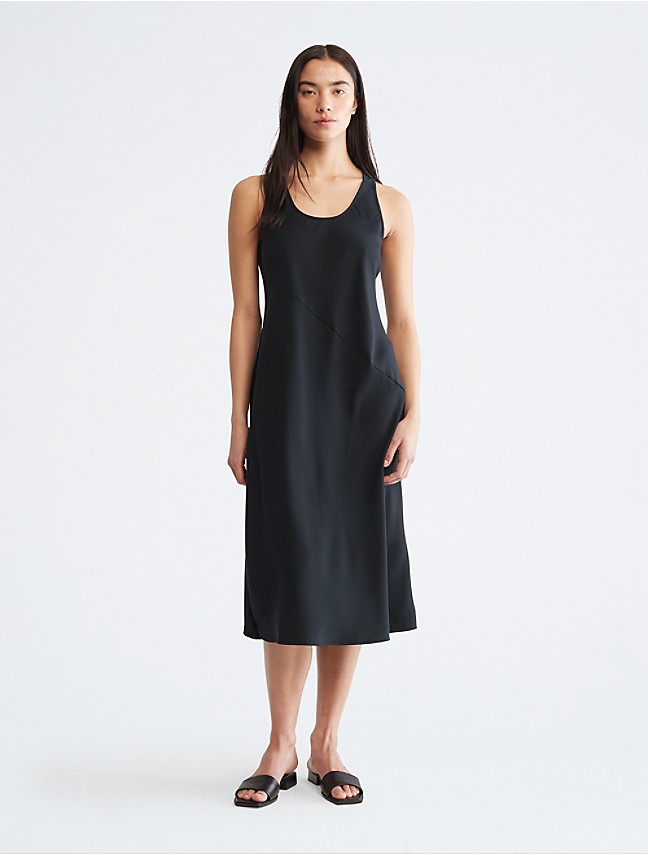 Calvin Klein Performance Strappy Tank Dress Gray Size XL MSRP $90