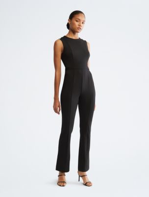 Calvin klein deals women's black pantsuit