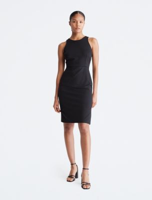 Halter Sheath Dress Calvin Klein