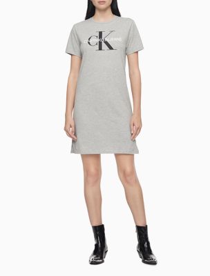 calvin klein logo t shirt dress