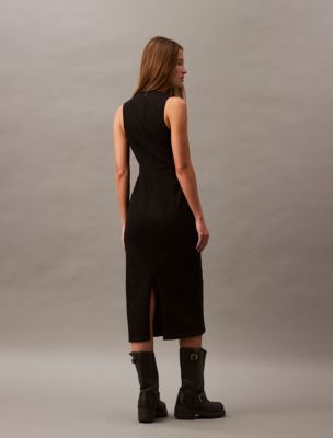 Thumbnail of Sculpt Midi Denim Dress, Echo Black