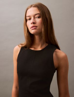 Thumbnail of Sculpt Midi Denim Dress, Echo Black