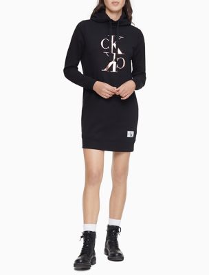 calvin klein hooded dress