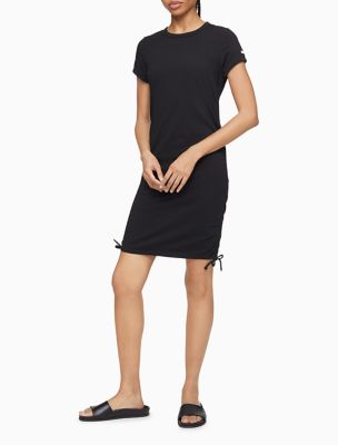 solid shirt dress