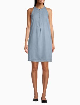 calvin klein chambray dress