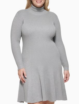 plus size long sweater dress