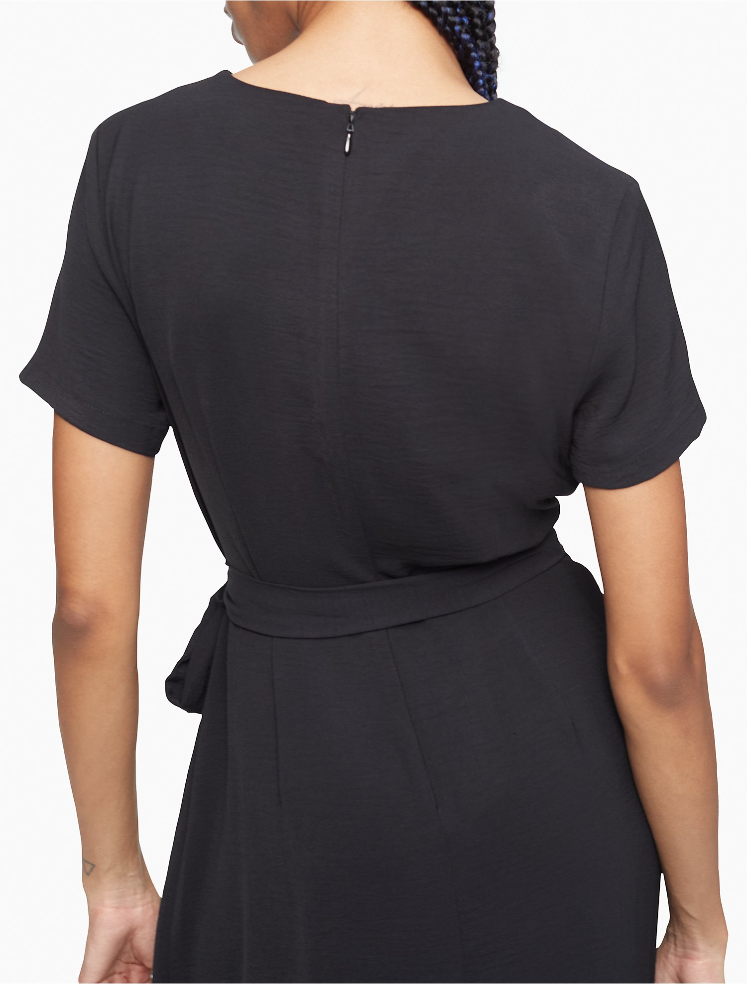 Asymmetric Midi Wrap Dress | Calvin Klein® USA