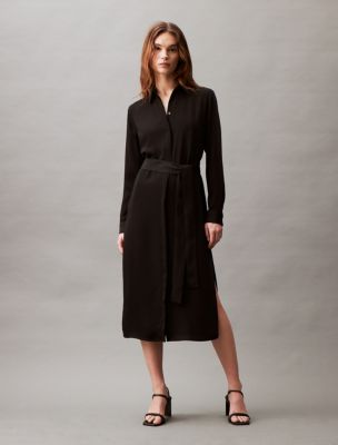 Flowing shirt dress on sale