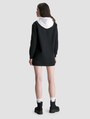 Dress Calvin Klein Jeans Logo Tape Hooded Sweatshirt Dress