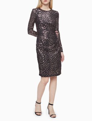 calvin klein sequin dress