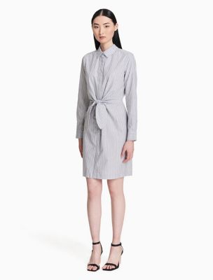 calvin klein belted hooded maxi coat