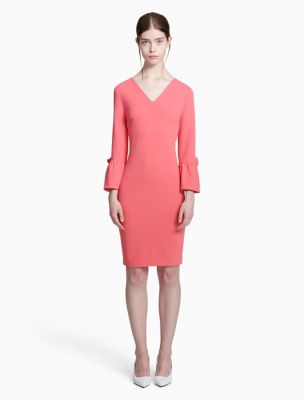 calvin klein pink sheath dress