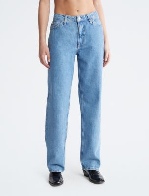 Calvin klein straight jeans on sale womens