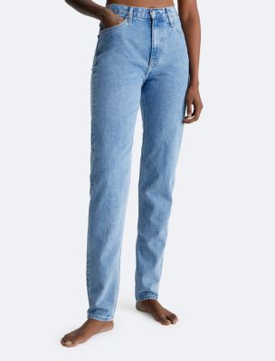 Pants and jeans CALVIN KLEIN JEANS W Mom Jeans Denim Medium