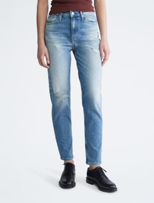 Pants and jeans Calvin Klein Jeans High Rise Straight Ankle Denim Medium
