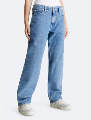 CALVIN KLEIN Men's 90S Straight Fit Jeans Light blue