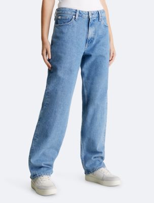 Pants and jeans Calvin Klein Jeans 90S Straight Pants Blue