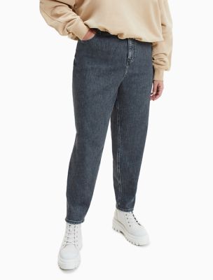 Plus Size Dark Wash Mom Jeans