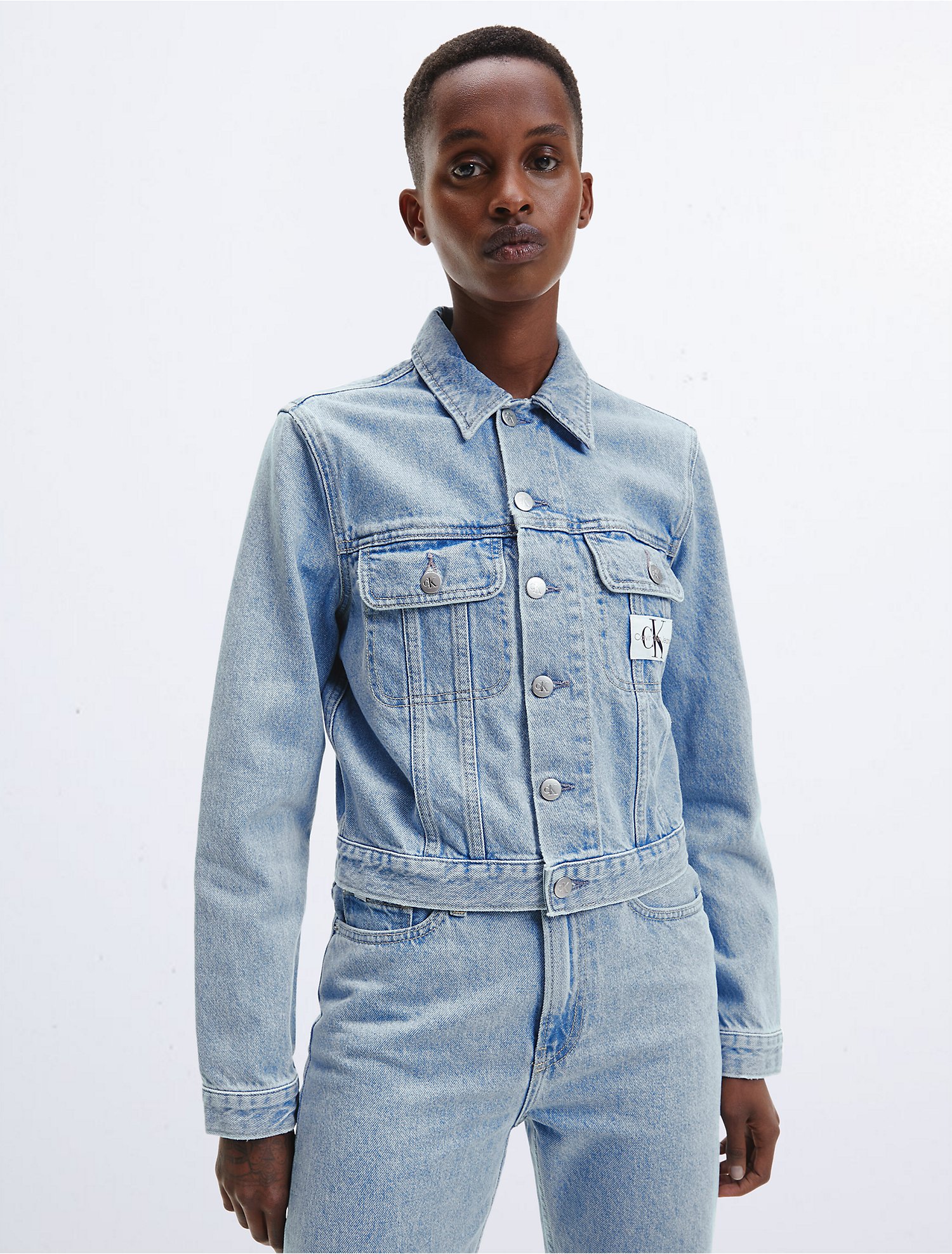 90's Cropped Denim Jacket | Calvin Klein