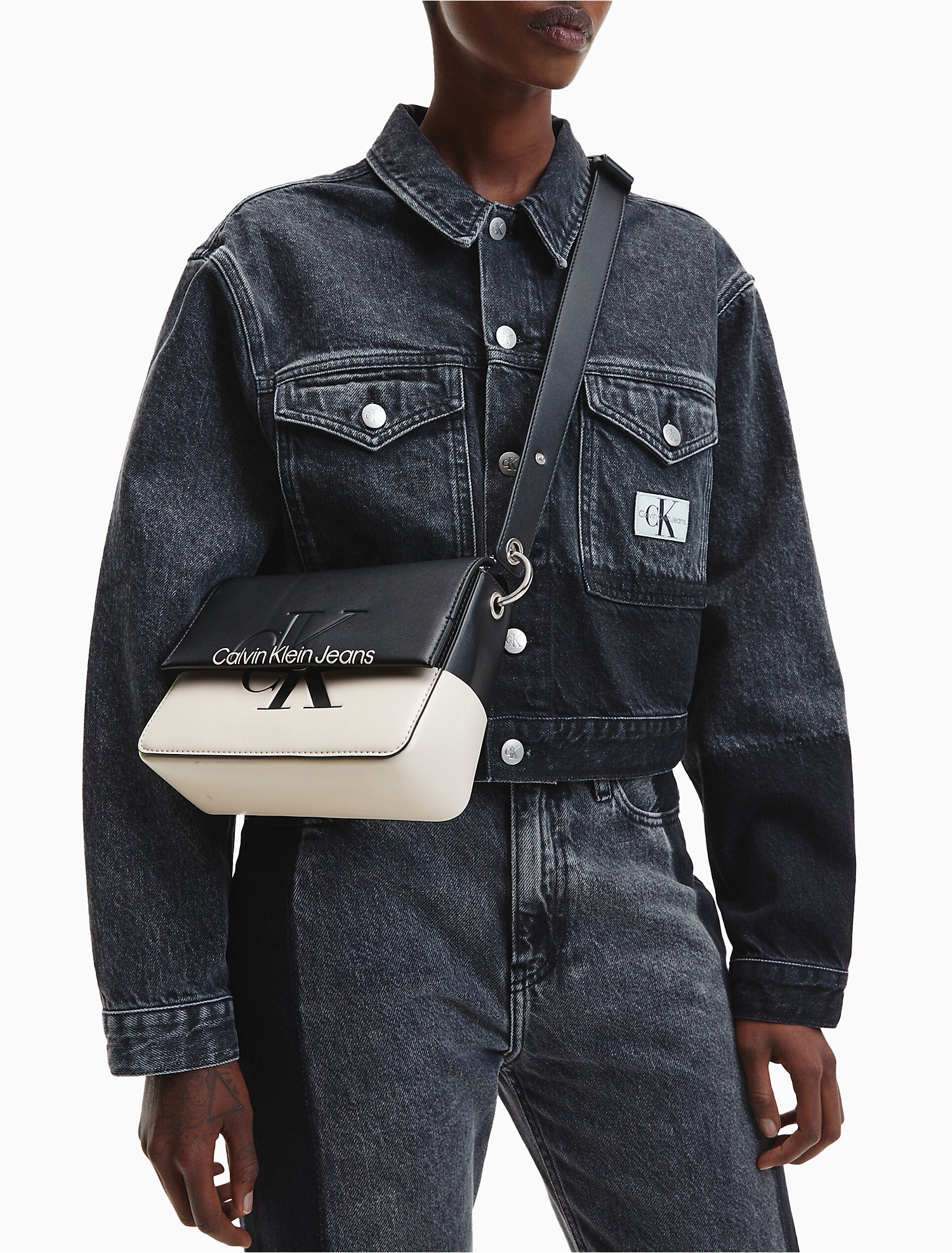 Ordelijk Daarbij redactioneel Oversized Cropped Denim Jacket | Calvin Klein® USA