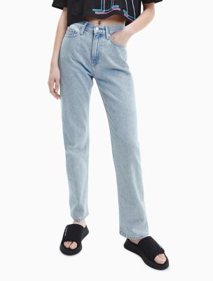 Buy Calvin Klein Jeans Women Straight Fit High Rise Light Fade