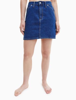 High Rise Denim Utility Mini Skirt | Calvin Klein