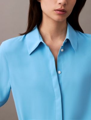 Flowing Midi Shirt Dress | Calvin Klein