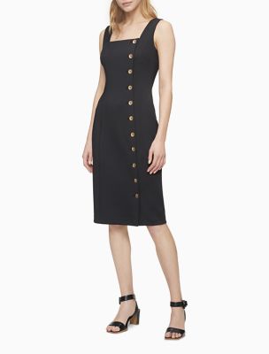 calvin klein sleeveless sheath dress