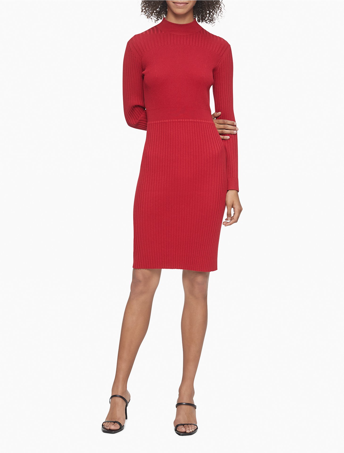 Ribbed Knit Sweater Dress | Calvin Klein® USA