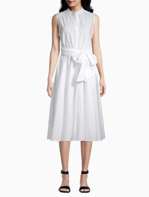 calvin klein white cocktail dress