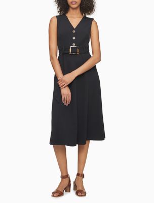 calvin klein v neck dress