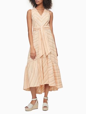 calvin klein striped dress