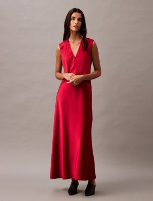 Calvin klein red dresses on sale