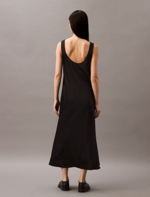 Viscose Satin Maxi Slip Dress | Calvin Klein