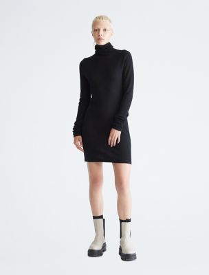 Girls black turtleneck dress best sale