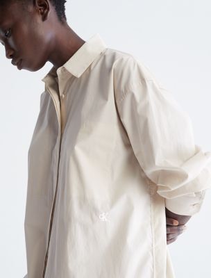 Poplin Cotton Shirt Dress | Calvin Klein® Canada