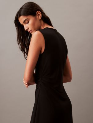 Refined Jersey Gathered Dress | Calvin Klein® USA